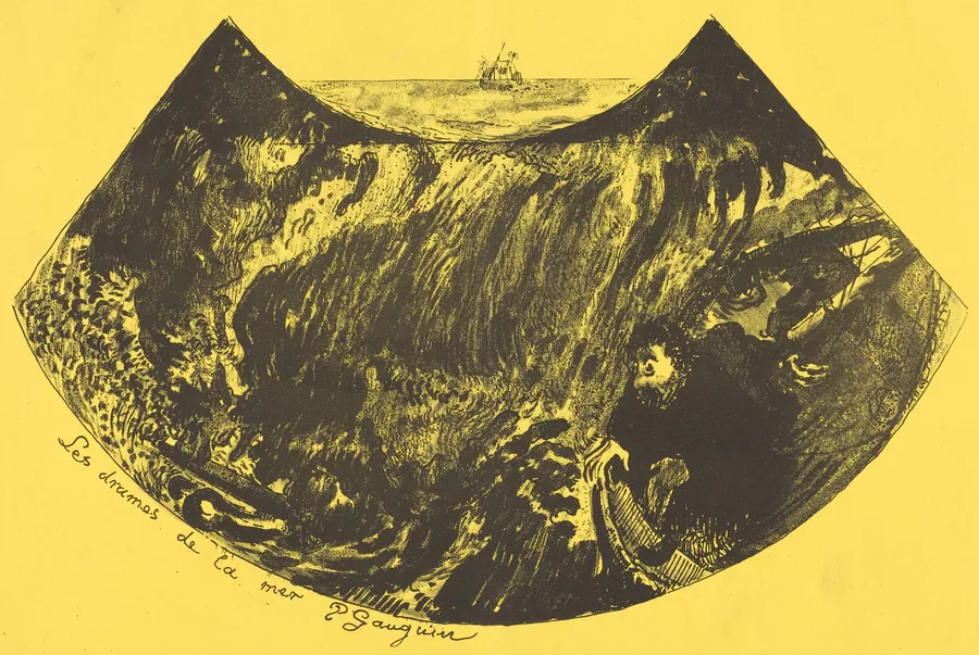Dramas of the Sea: A Descent into the Maelstrom (Les drames de la mer: une descente dans le maelstrom) by Paul Gauguin