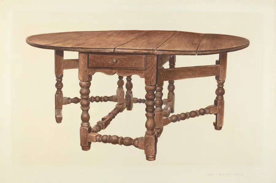 Gateleg Table by Amos C. Brinton