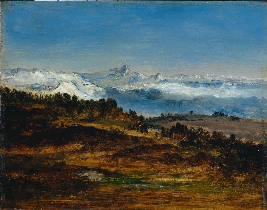 The Pyrenees, the Peak of the Midi de Bigorre by Narcisse Diaz de la Peña