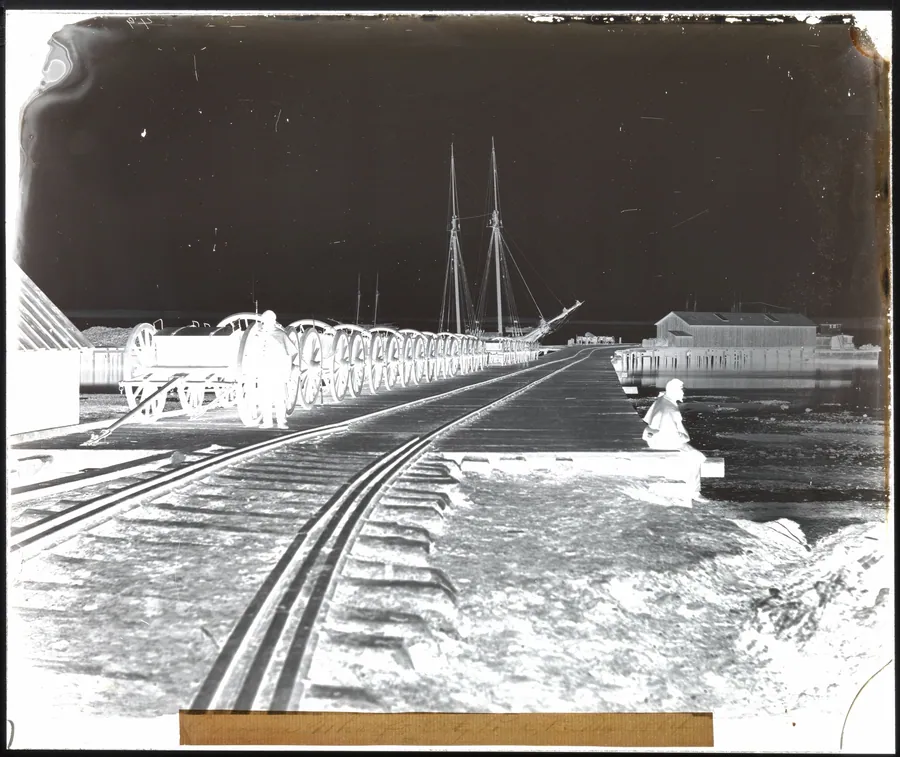 Ordnance Wharf, City Point, Virginia by Thomas C. Roche