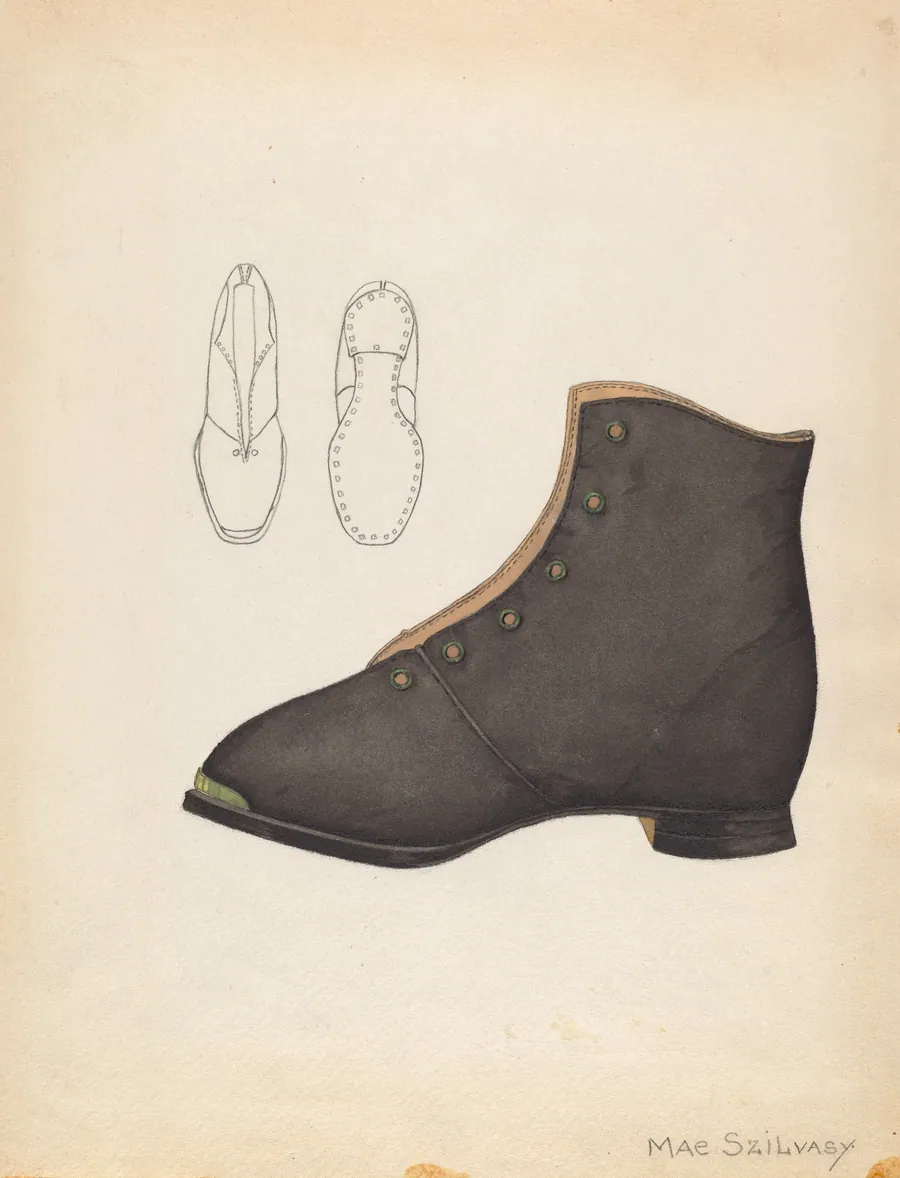 Child's Shoe by Mae Szilvasy