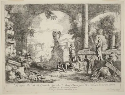 Landscape with Classical Ruins