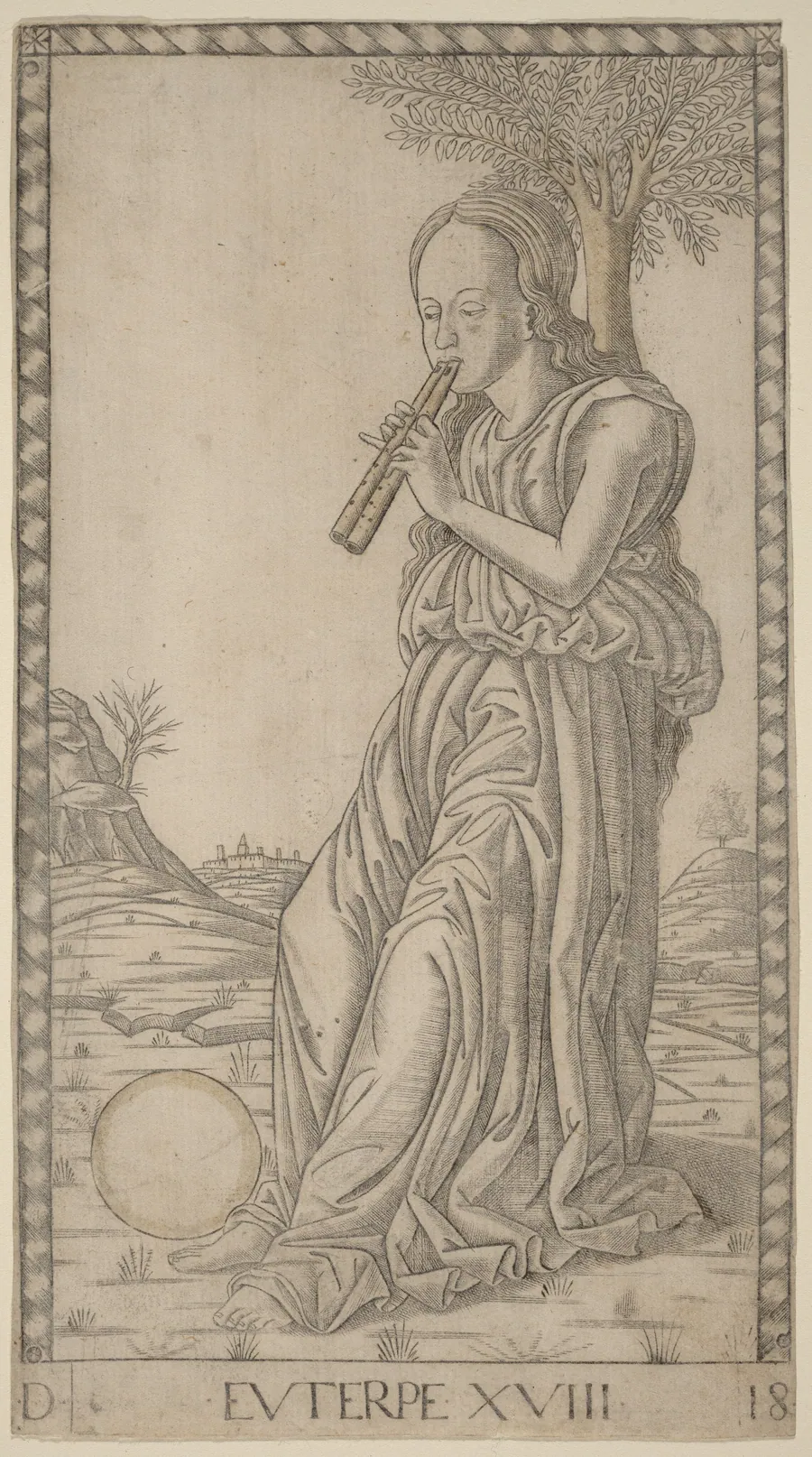 Euterpe by Master of the E-Series Tarocchi