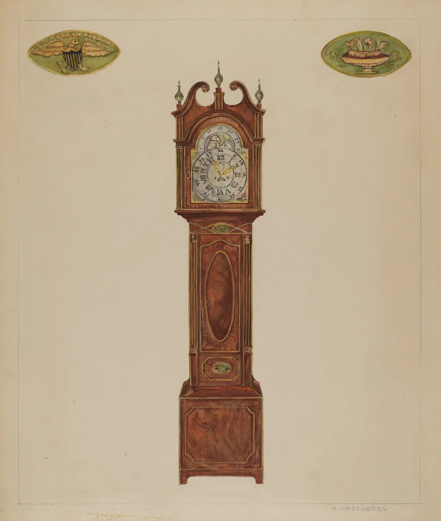 Grandfather Clock by Arthur Zaidenberg
