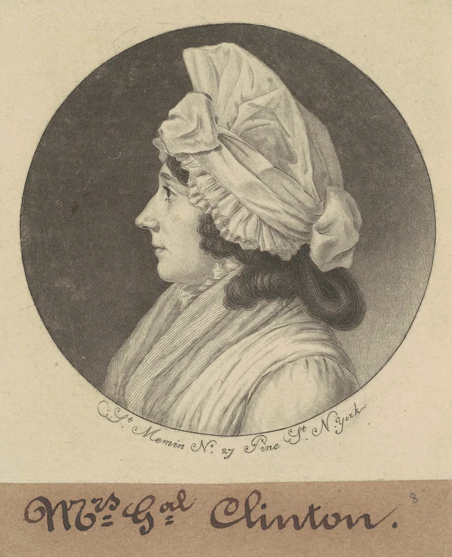 Mary Little Gray Clinton by Charles B. J. Févret de Saint-Mémin