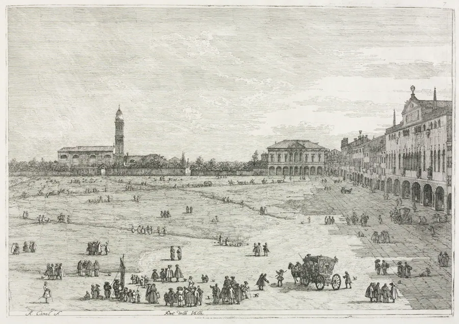 Views:  Prà della Valle, Padua by Antonio Canaletto