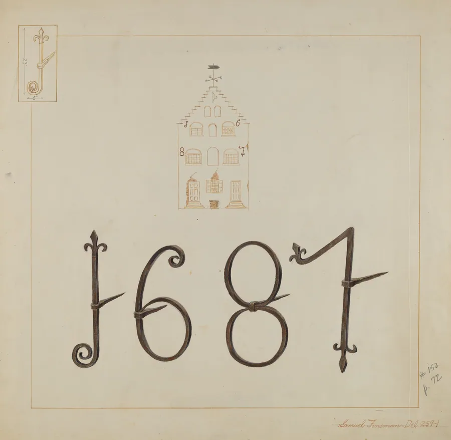 Wrought Iron Numerals by Samuel Fineman