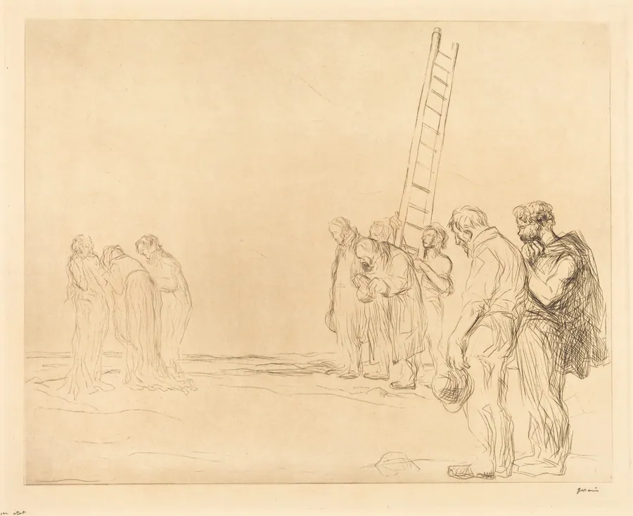 Le calvaire (2e planche) (Calvary) (second plate) by Jean-Louis Forain