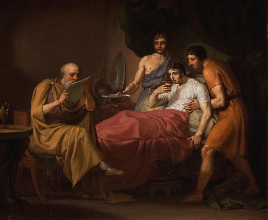 Alexander den Store på sygelejet by C.W. Eckersberg