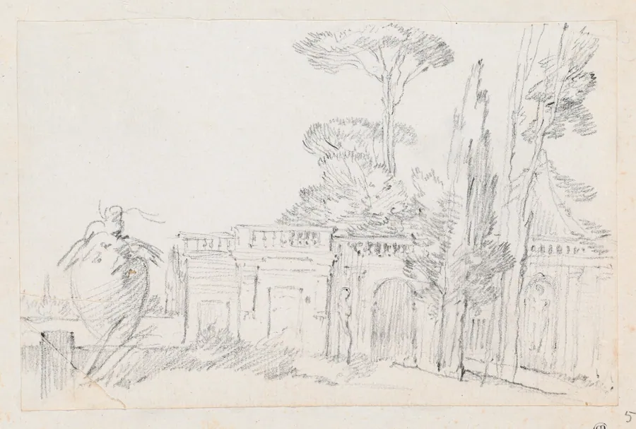 Gardens of an Italian Villa by Joseph-Marie Vien