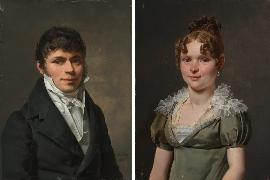 Nicolas Louis Faret and Madame Nicolas Louis Faret by Martin Drölling