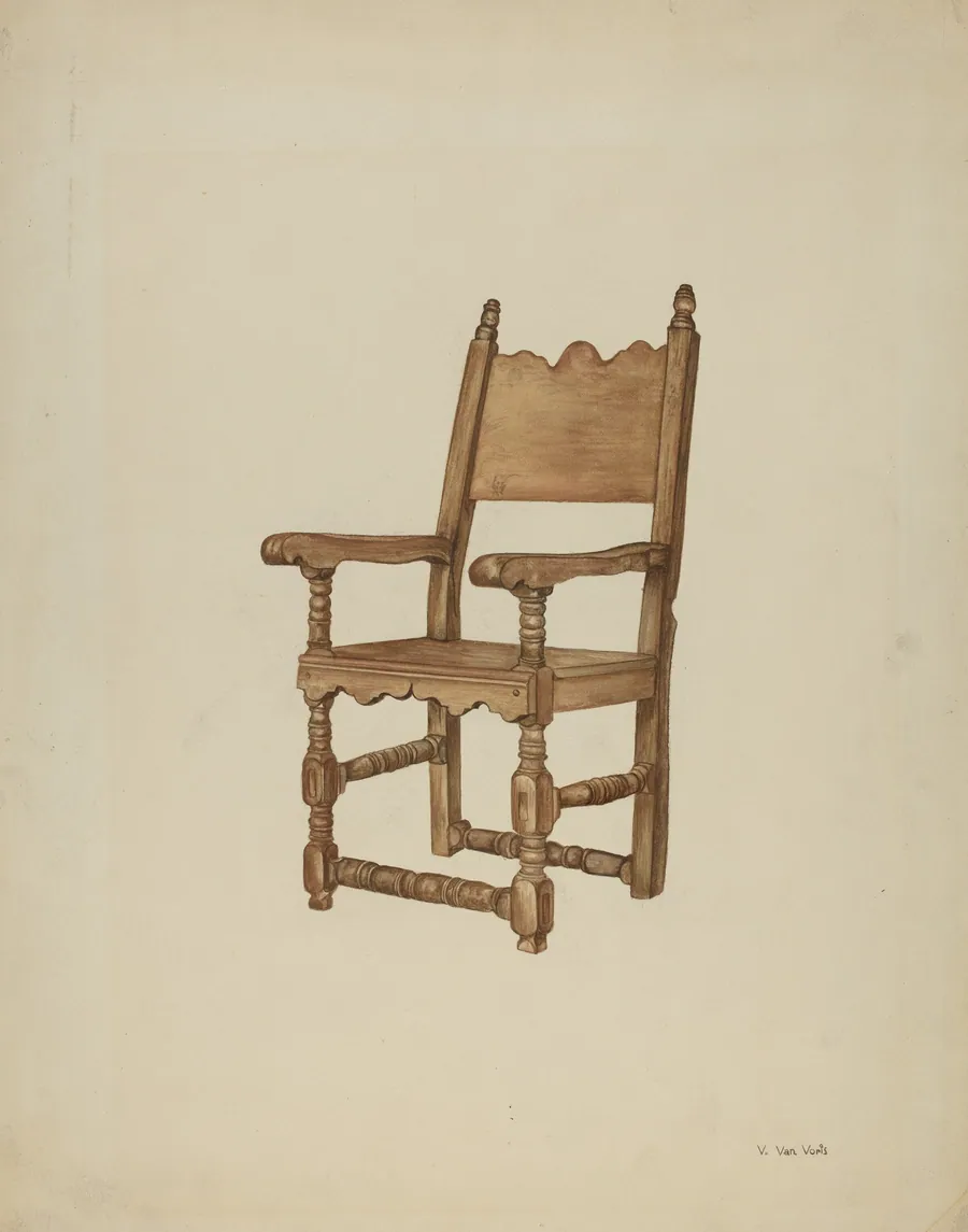 Sacristy chair by Vera Van Voris