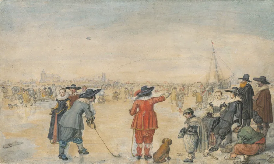Winter Games on the Frozen River Ijssel by Hendrick Avercamp
