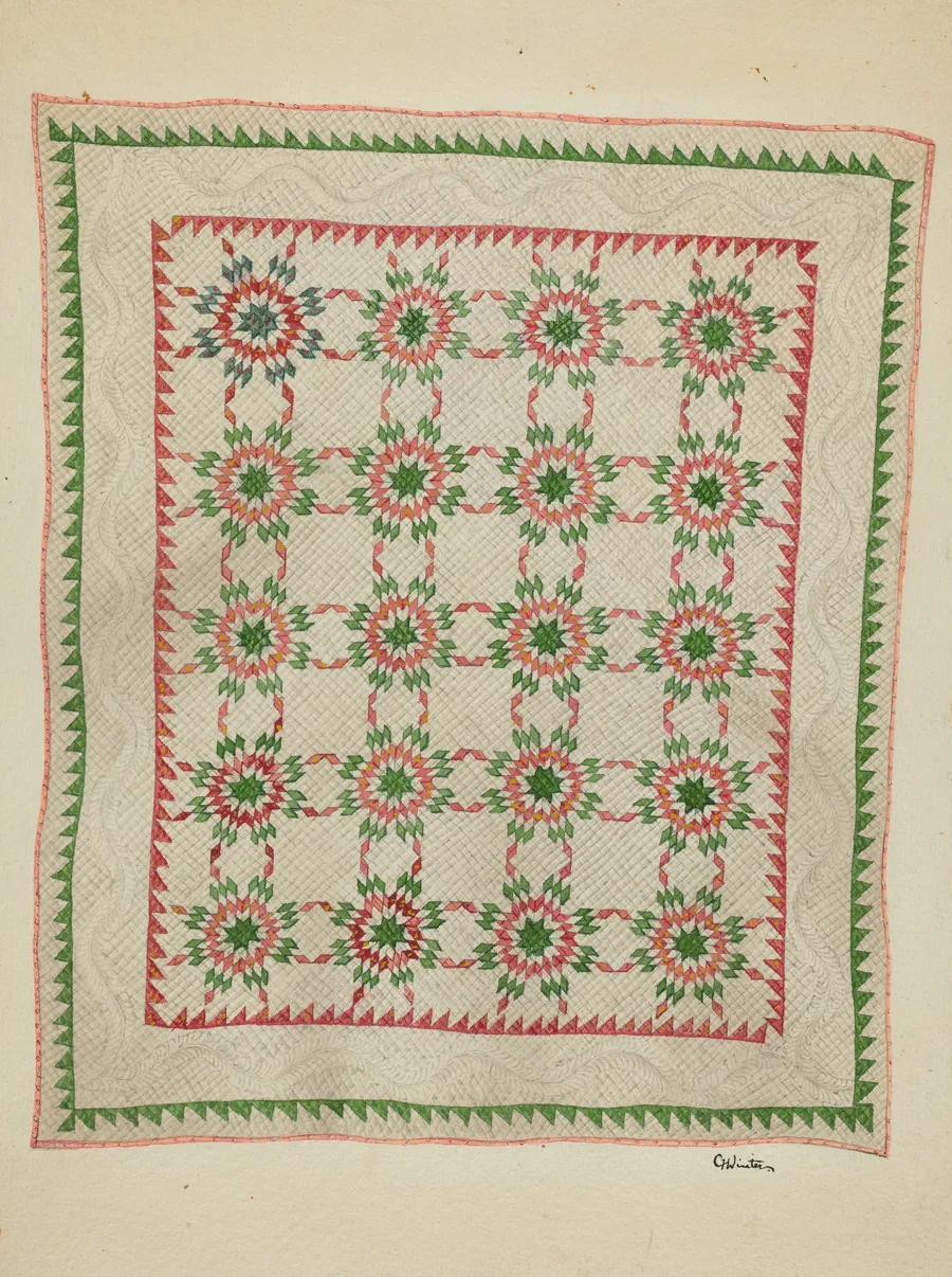 Patchwork Quilt by Charlotte Winter