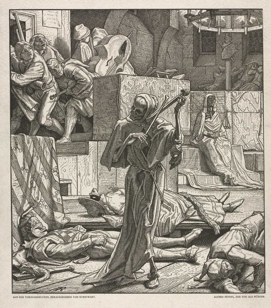 Dance of Death:  Death the Strangler by Alfred Rethel