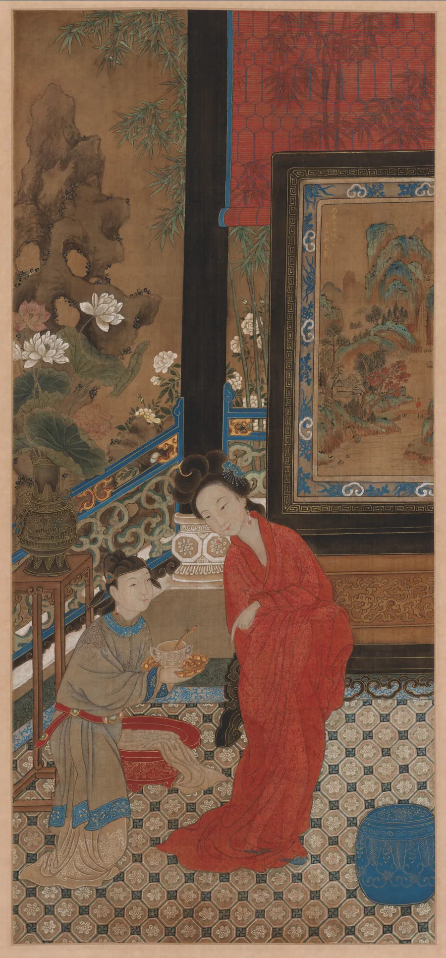 Yang Guifei Leaving the Bath by Gu Jianlong