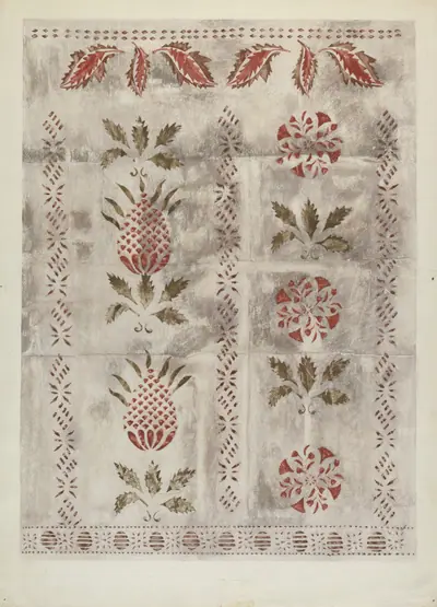 Stencilled Wall