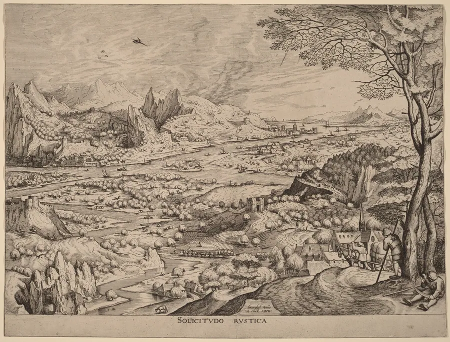 Solicitudo Rustica (Rustic Concerns) by Johannes van Doetechum the Elder