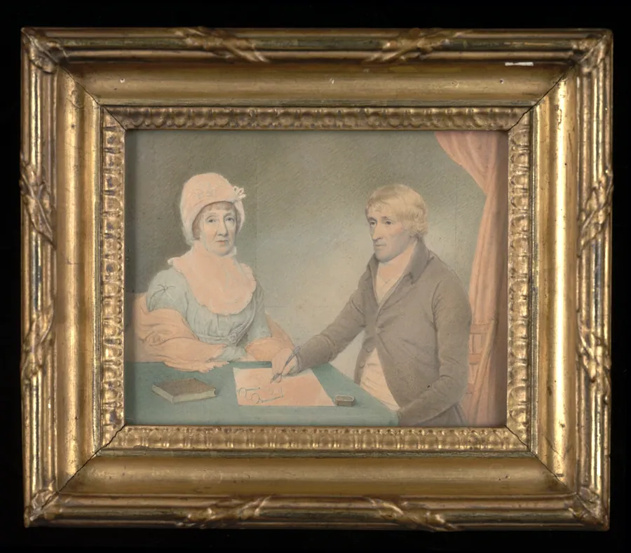 Portrait of the Artist and His Wife by William Leslie, English, born England before 1769-died London, England 1812