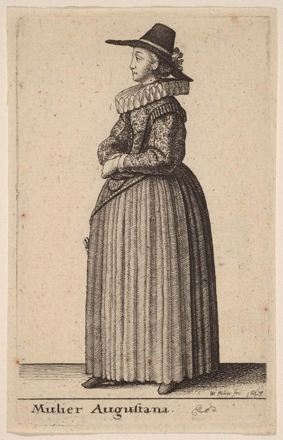 Mulier Augustana by Wenceslaus Hollar