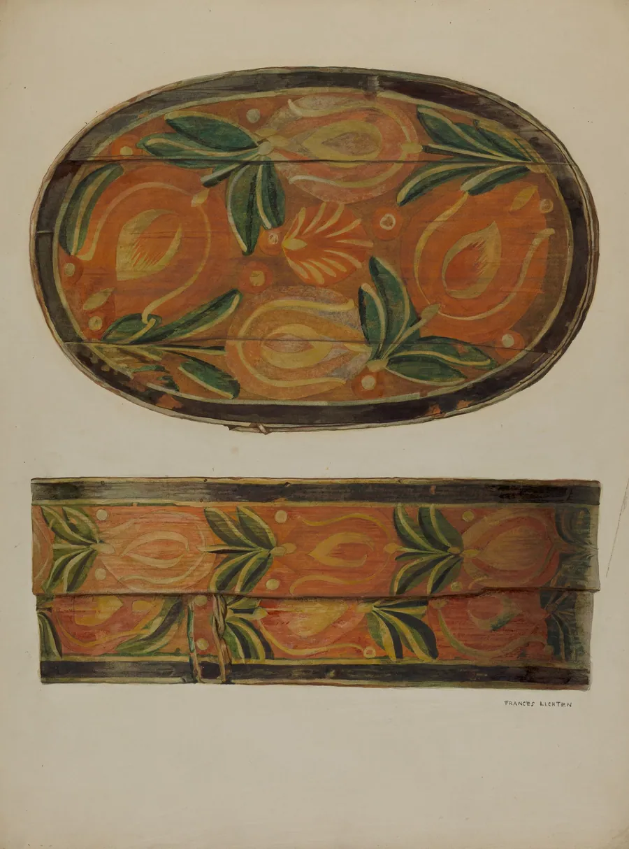 Pa. German Cap Box by Frances Lichten