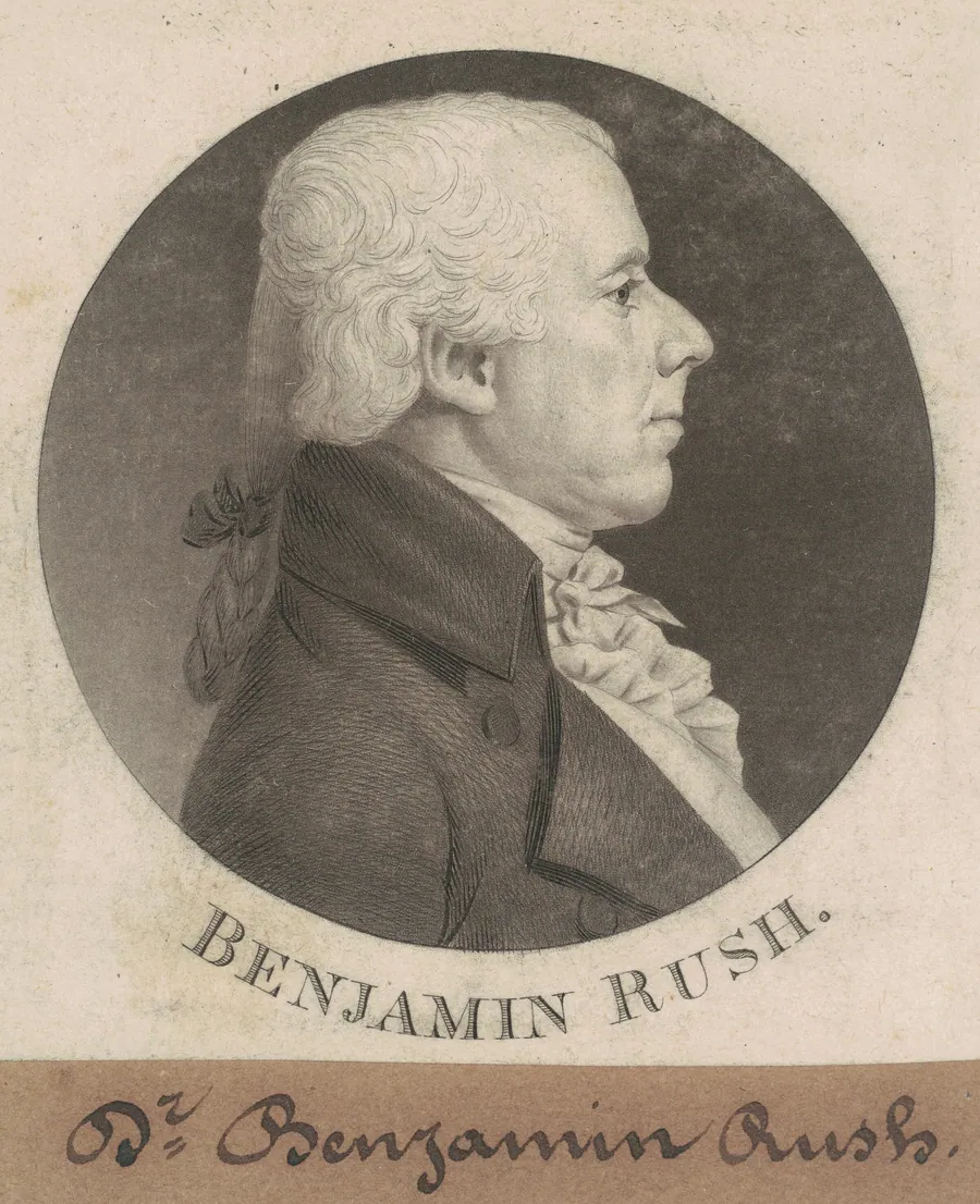Benjamin Rush by Charles B. J. Févret de Saint-Mémin