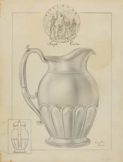 Silver Water Pitcher