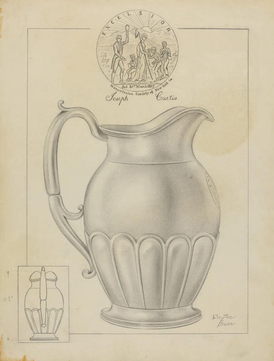 Silver Water Pitcher by Clayton Braun