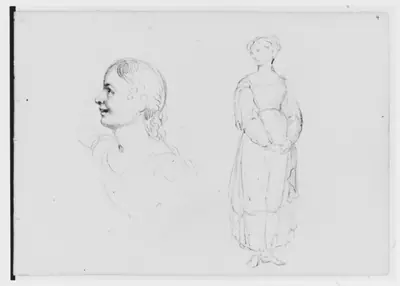 Bust and Full Length Figure (from Sketchbook)