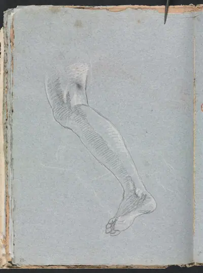 Verona Sketchbook: Left leg (page 28)