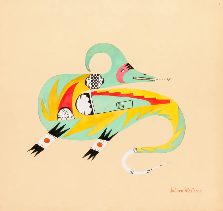Avanyu by Julian Martinez, born San Ildefonso Pueblo, NM 1879-died San Ildefonso Pueblo, NM 1943