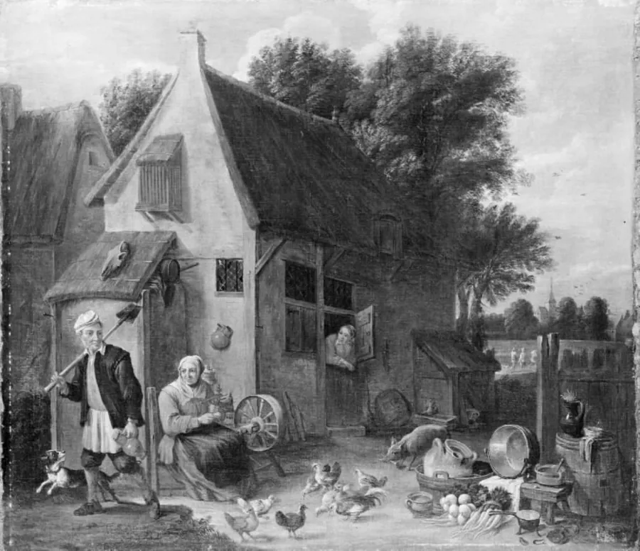 Flandersk bondefamilie by Thomas van Apshoven