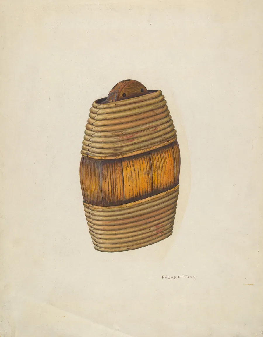 Willow-Bound Flask by Frank Gray