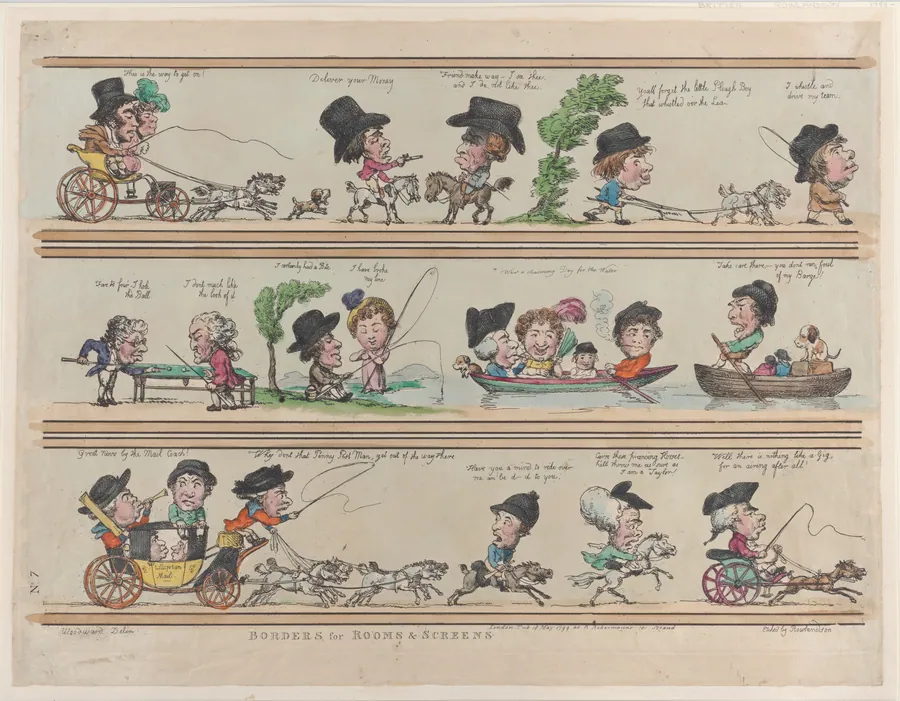Borders for Rooms & Screens, Plate 7 by Rudolph Ackermann, London