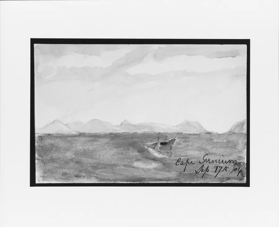 Cape Sunium (from Sketchbook) by Mary Newbold Sargent