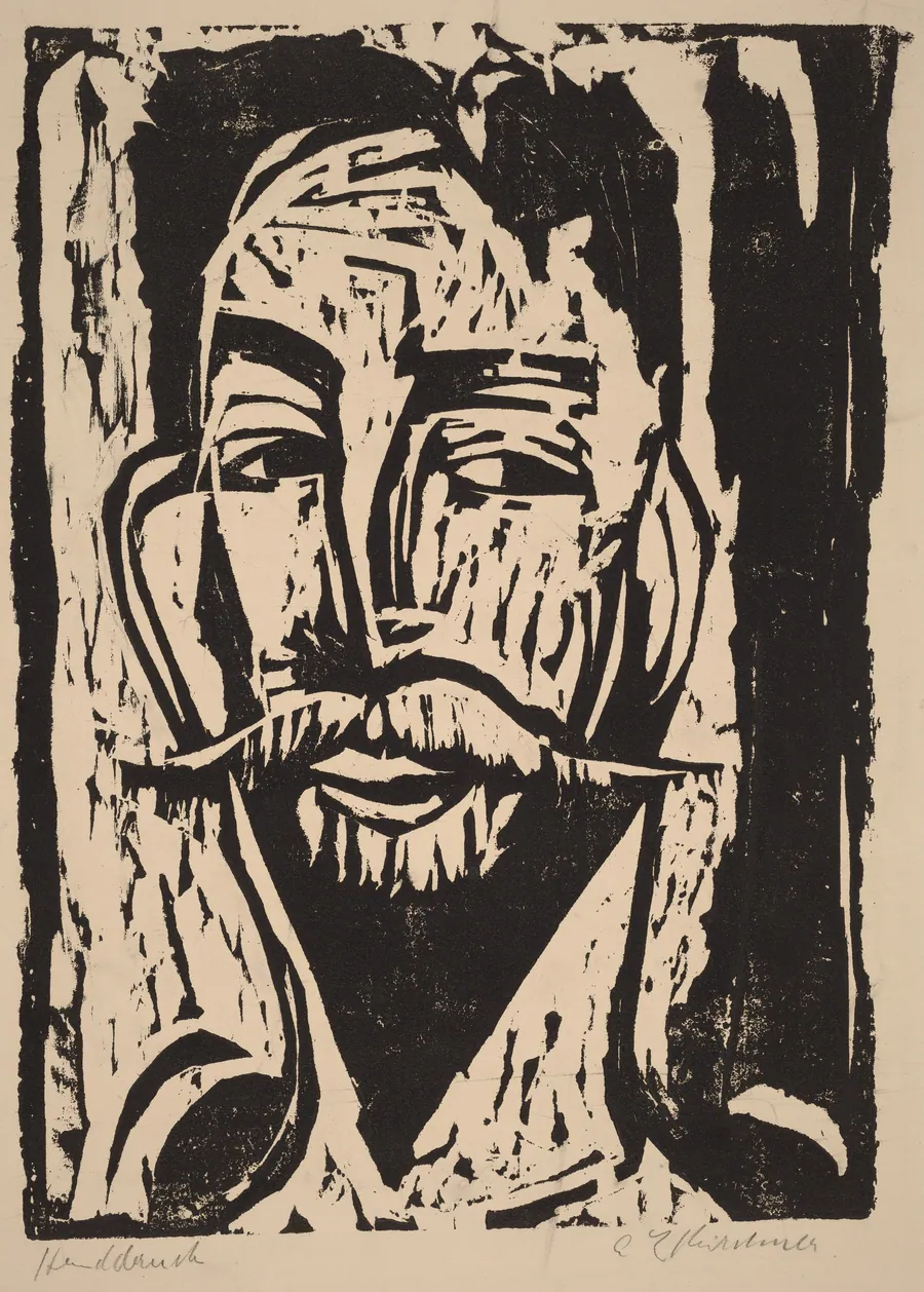 Head of Prof. Dr. Graef by Ernst Ludwig Kirchner