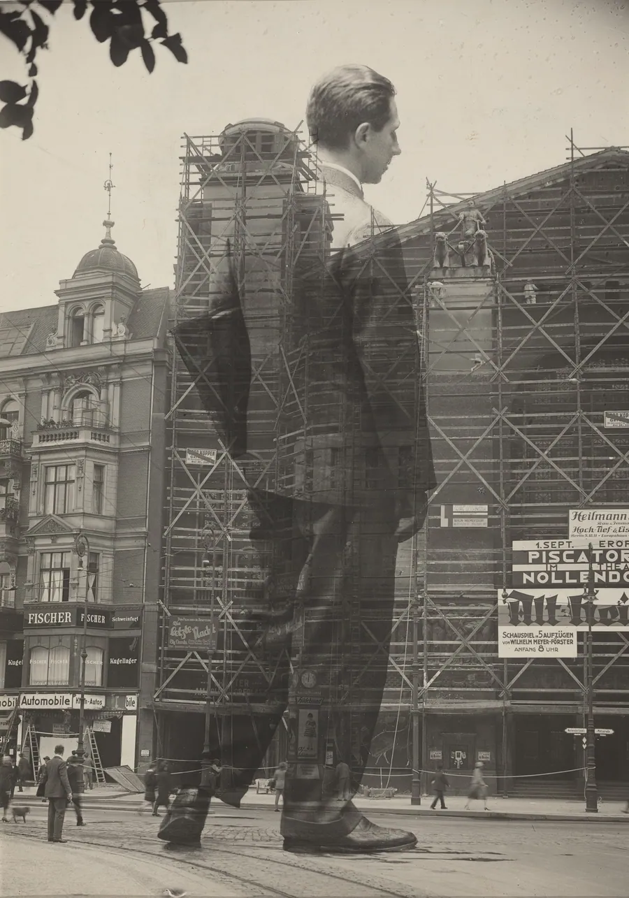 Erwin Piscator entering the Nollendorftheater, Berlin by Sasha Stone
