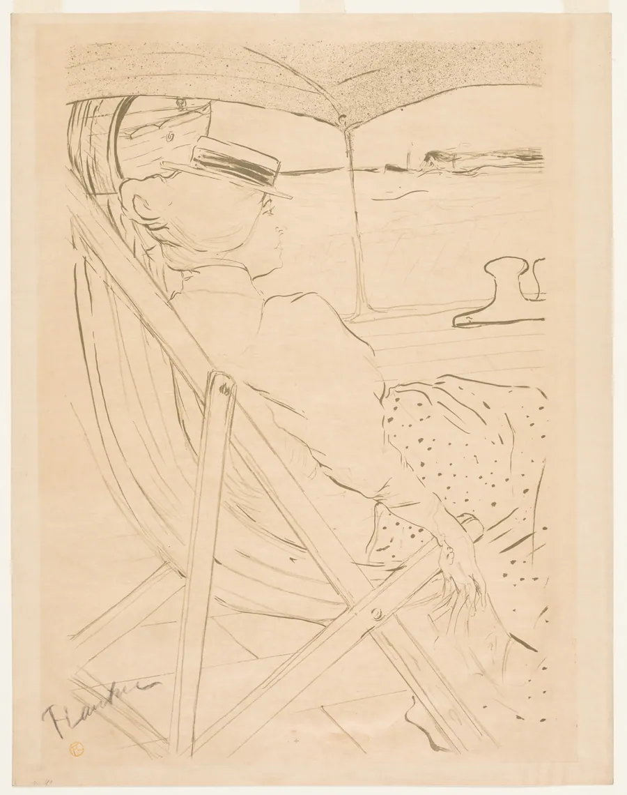 The Passenger of No. 54—Yacht Cruise by Henri de Toulouse-Lautrec
