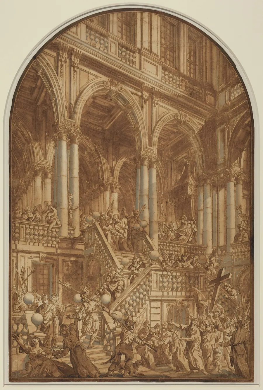 Christ Led Captive from a Palace by Giuseppe Galli Bibiena