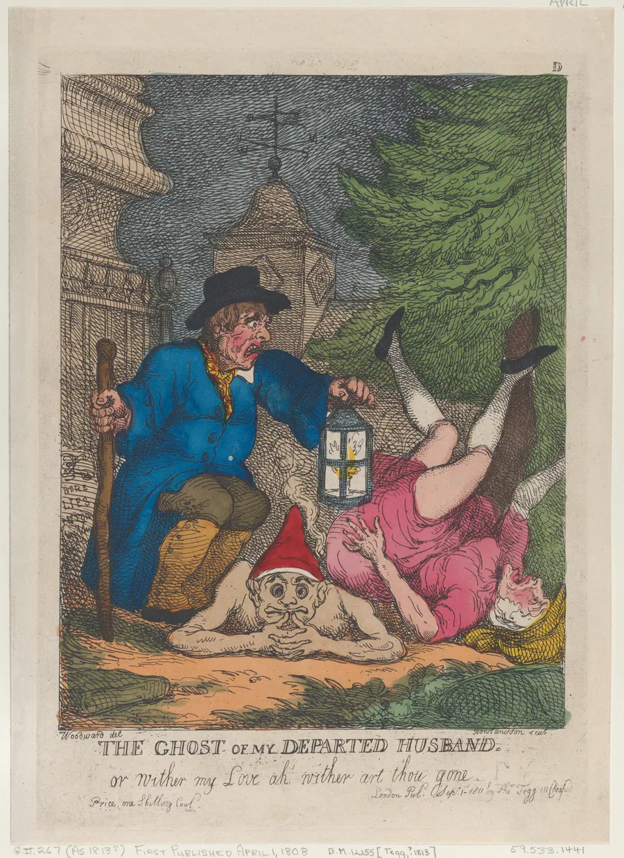 The Ghost of My Departed Husband, or Wither my Love ah wither art thou gone by Thomas Tegg