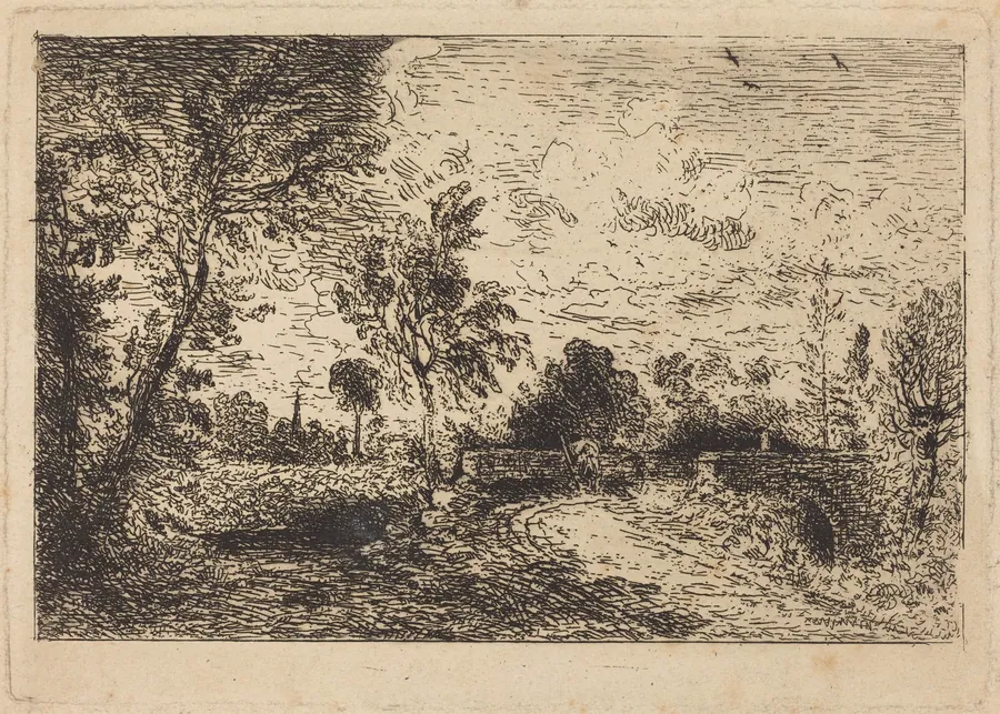 Milford Bridge by John Constable