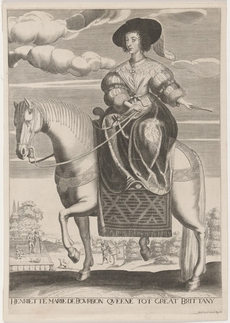 Henrietta Maria on Horseback by Pierre Daret de Cazeneuve