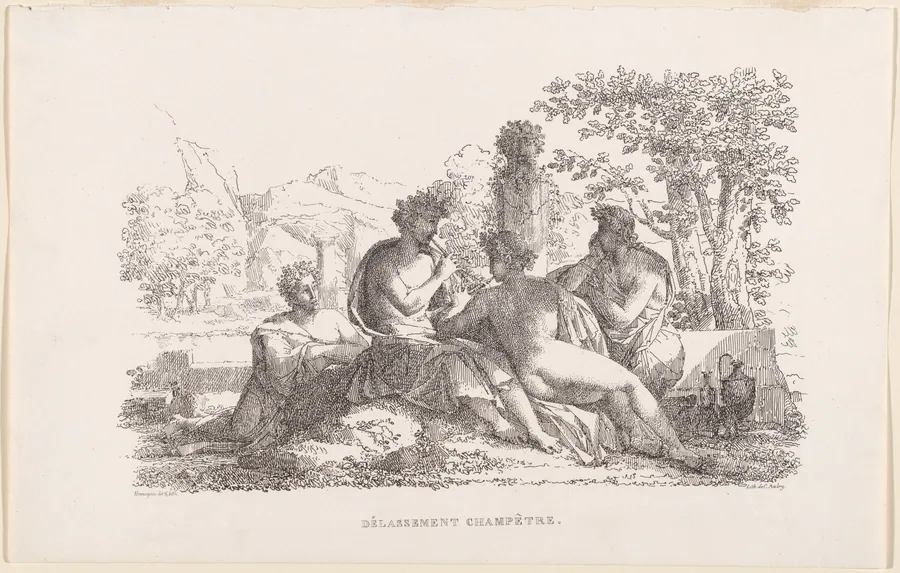 Délassement champêtre (Sylvan Leisure) by Philippe-Auguste Hennequin