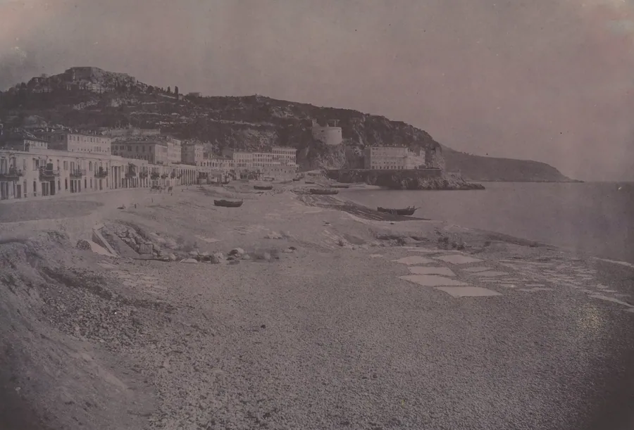 Les Ponchettes à Nice by Édouard-Denis Baldus