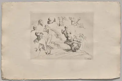Sheet of Sketches