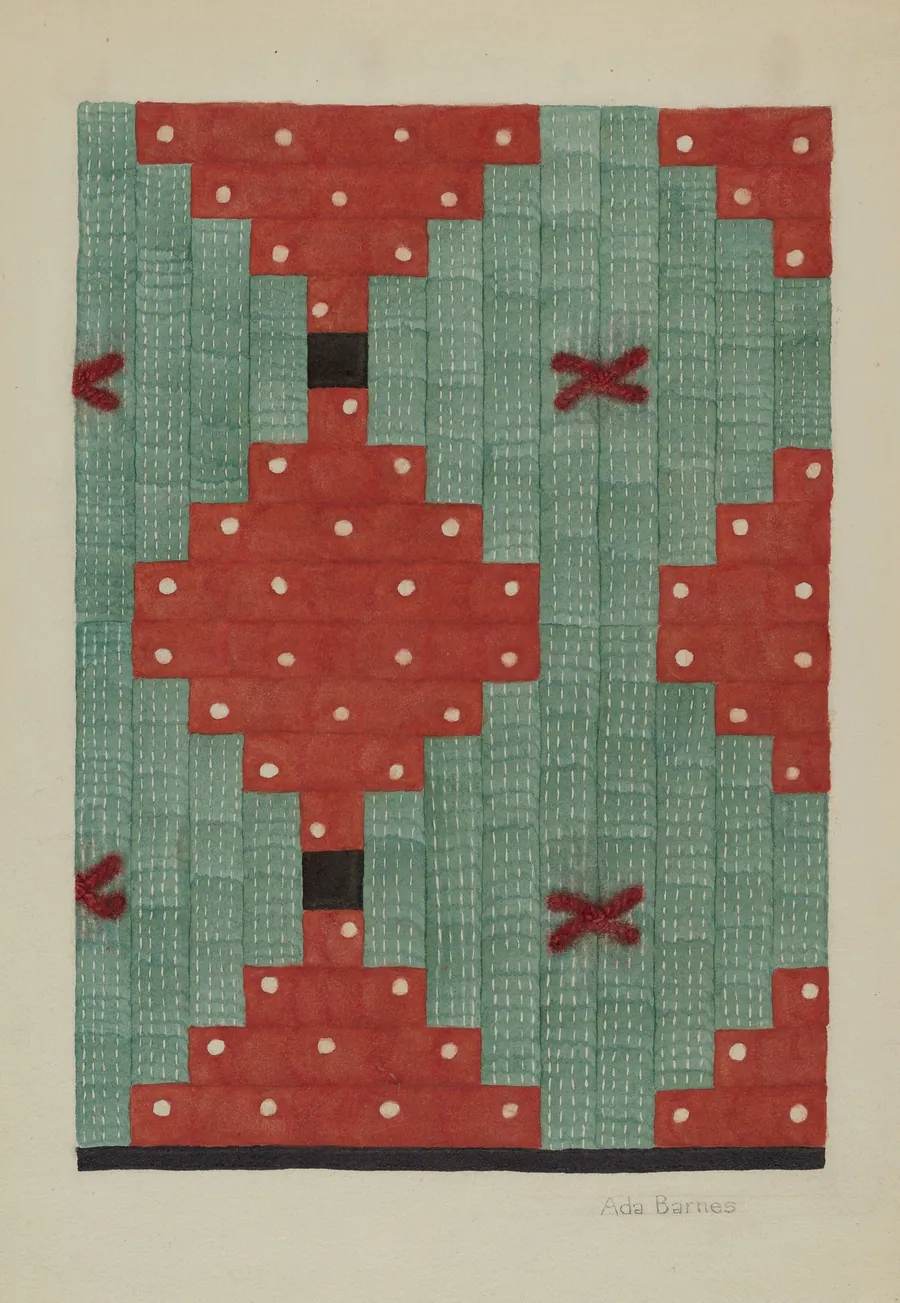 Log Cabin Quilt by Ada Barnes