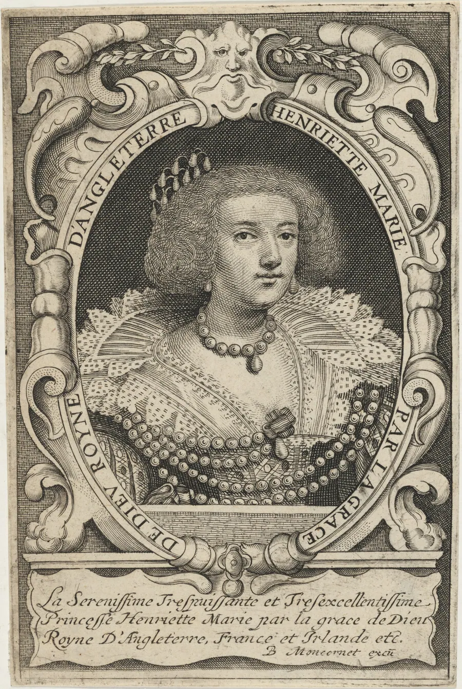 Henrietta Maria, Queen of Charles I by Balthasar Moncornet