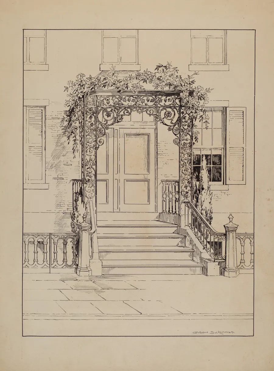 Cast Iron Porch by Gilbert Sackerman