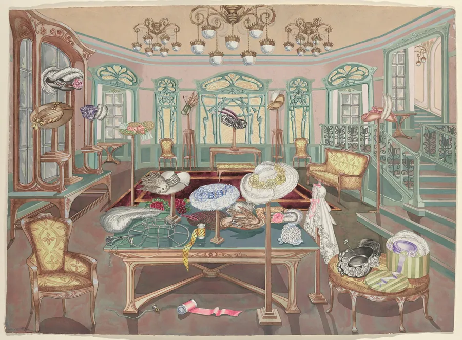 Millinery Shop, 1905 by Perkins Harnly