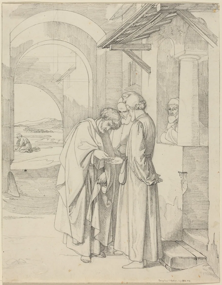 Peter Paying the Temple Tax by Gustav Heinrich Naeke
